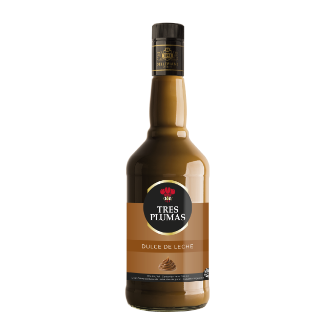 Licor Tres Plumas  - Dulce de Leche Botella 700c