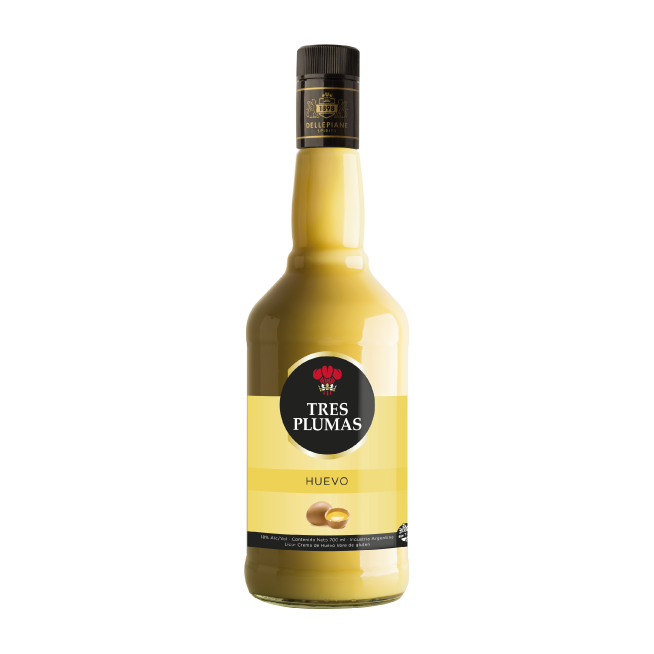 Licor Tres Plumas  - Huevo Botella 700c