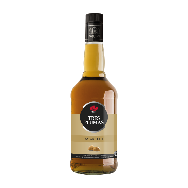 Licor Tres Plumas  - Amareto Botella 700c