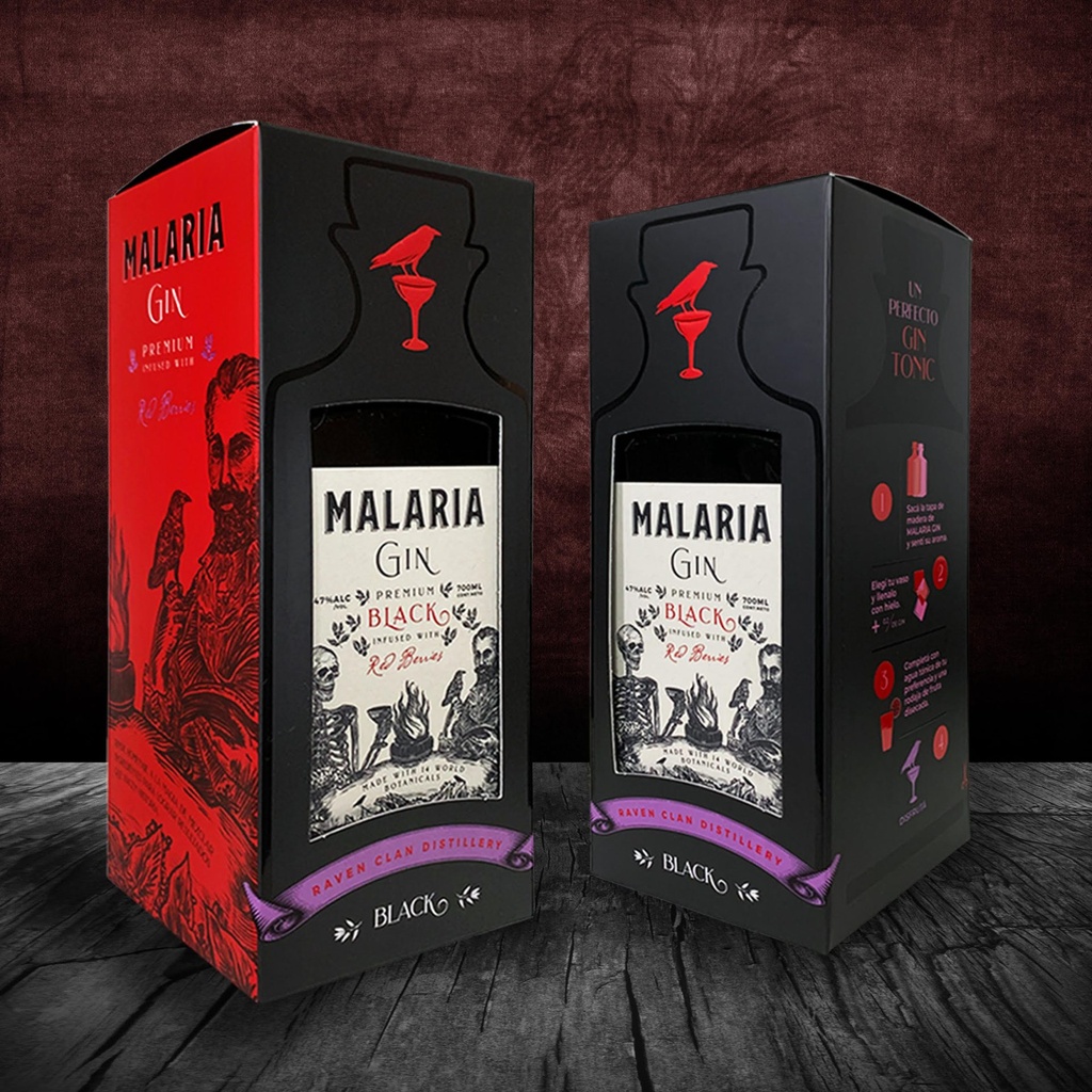 Gin Malaria Estuche - Black Botella 700c