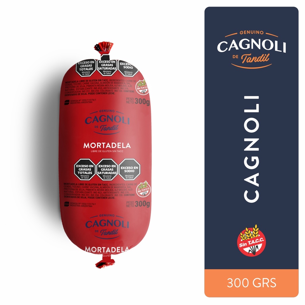 [COD 75] CAGNOLI Mortadela Mini (300 Grs)
