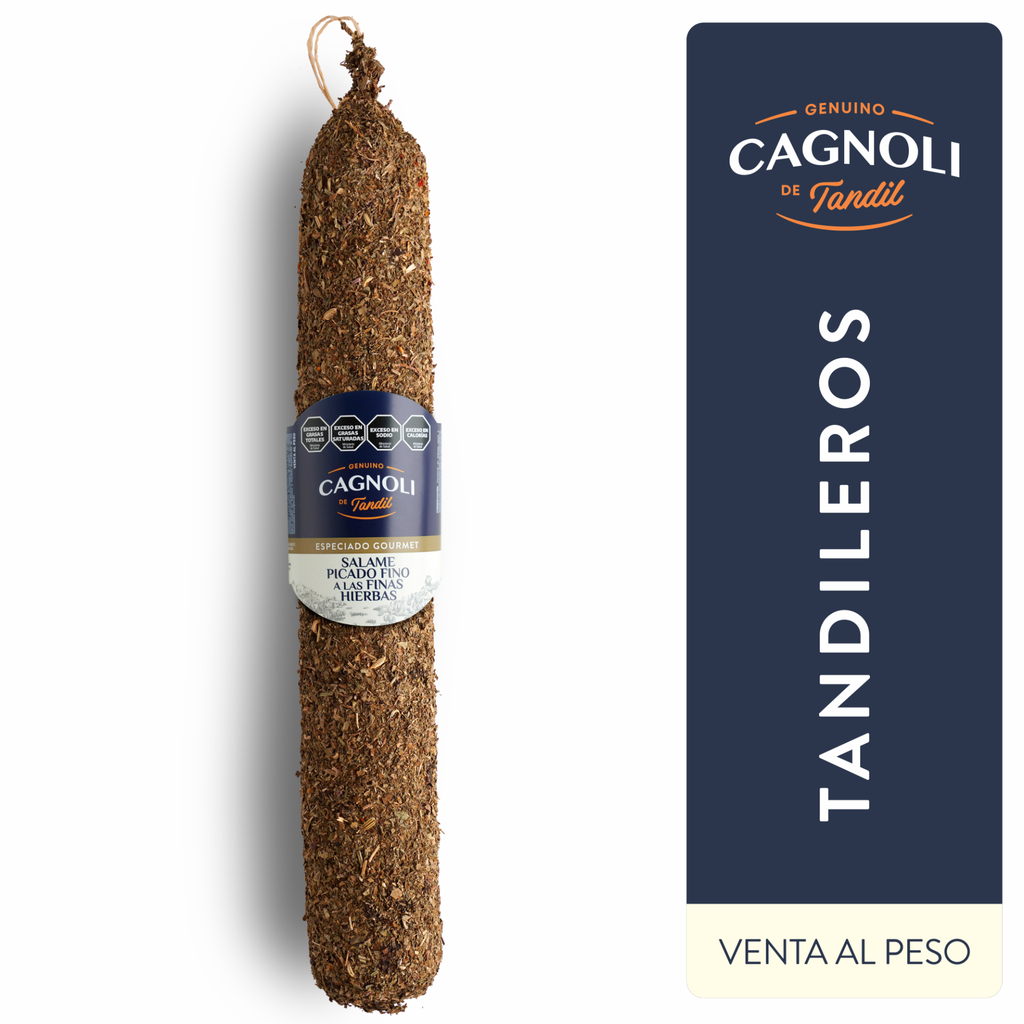 [COD 87] CAGNOLI Salame Baston Finas Hierbas (Precio x Kilo)