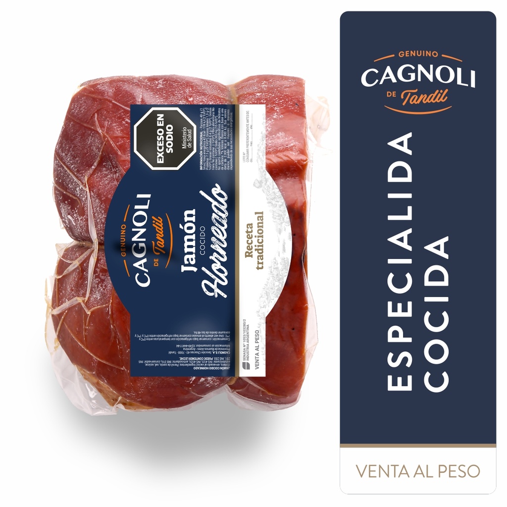 Cagnoli - Jamón cocido Horneado (Precio x Kilo)