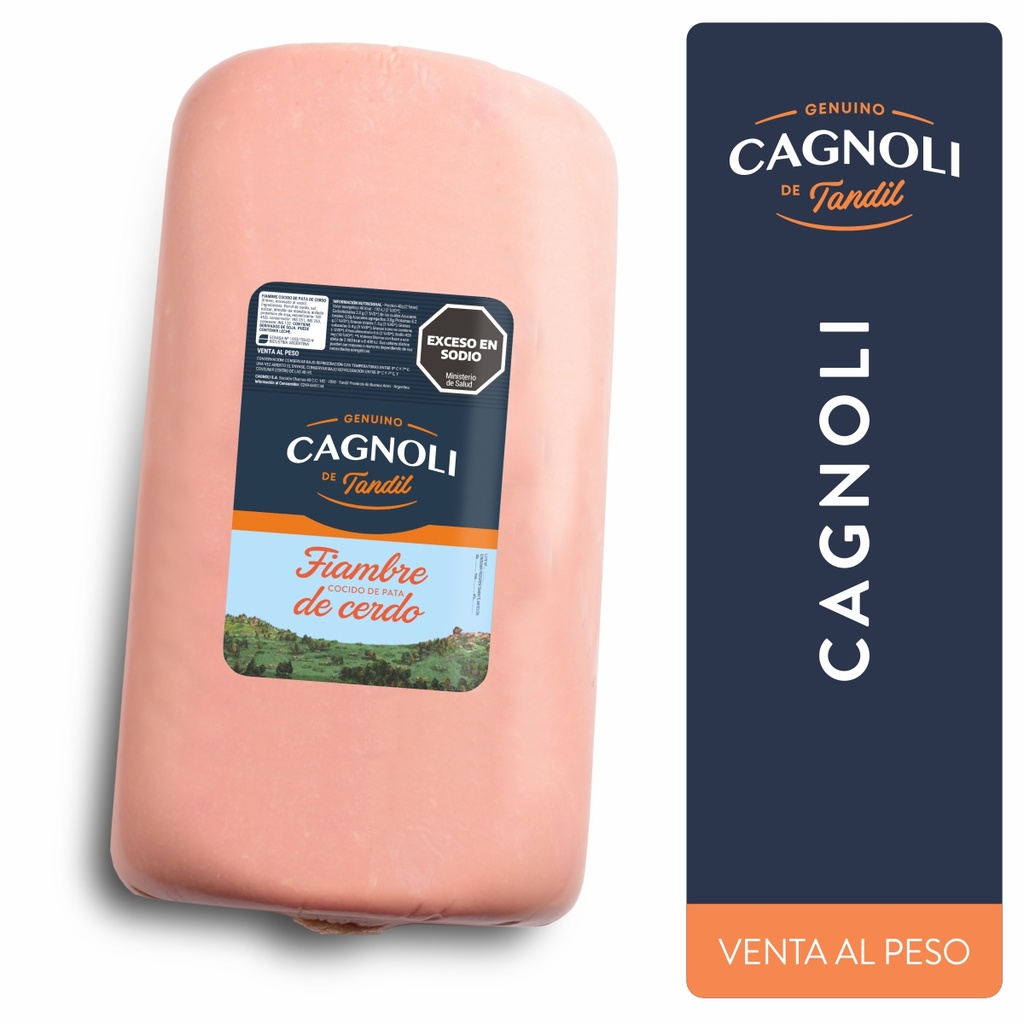 [COD 38] CAGNOLI Fiambre de Cerdo Barra (Precio x Kilo)