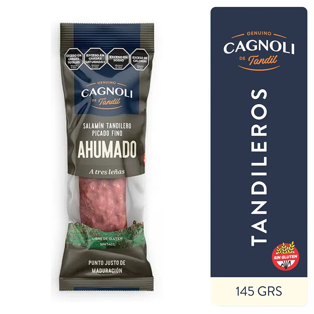 [COD 501] CAGNOLI Salamin Tandilero ATM Ahumado (145 Grs)