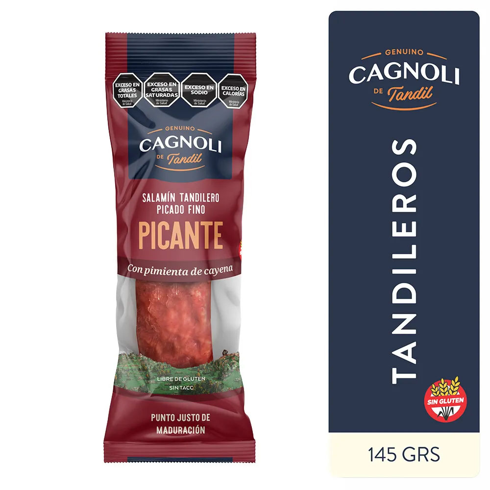 [COD 500] CAGNOLI Salamin Tandilero ATM Picante (145 Grs)