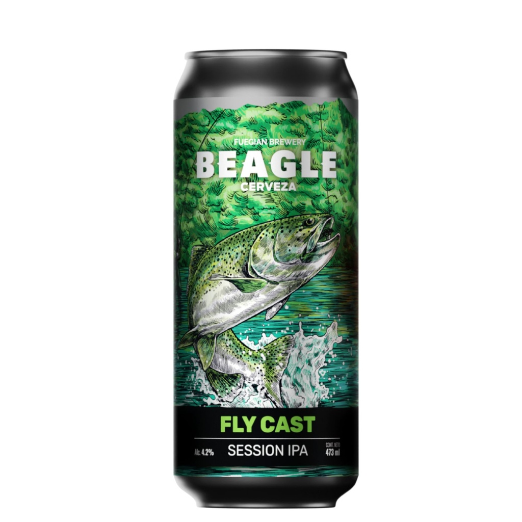Cerveza Beagle Fly cast - Lata 500ml