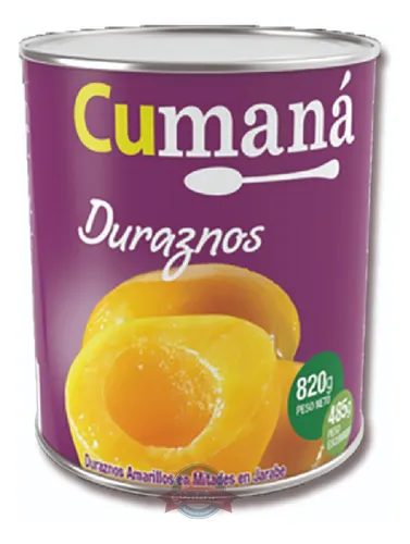 Duraznos en almibar - Lata 800g