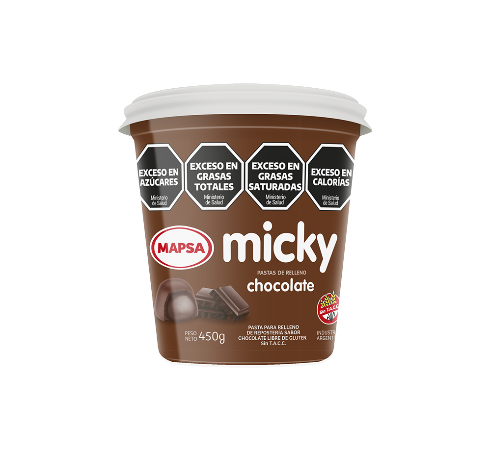 Pasta de relleno Micky - Pote 450g (Chocolate)