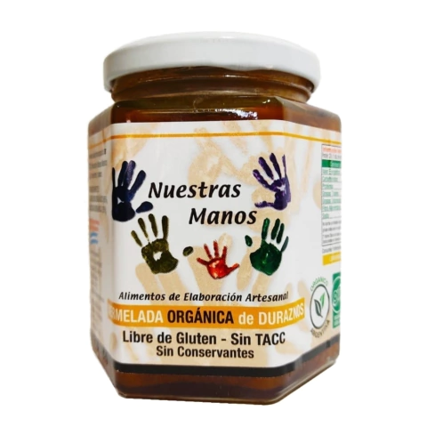 Mermelada Nuestras Manos - Frasco 400g (Durazno)