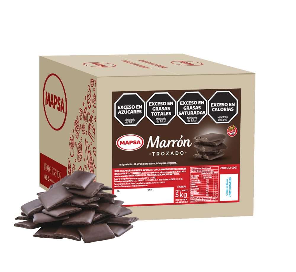 Trozado Marron Mapsa - Baño De Repostería - Caja 5k