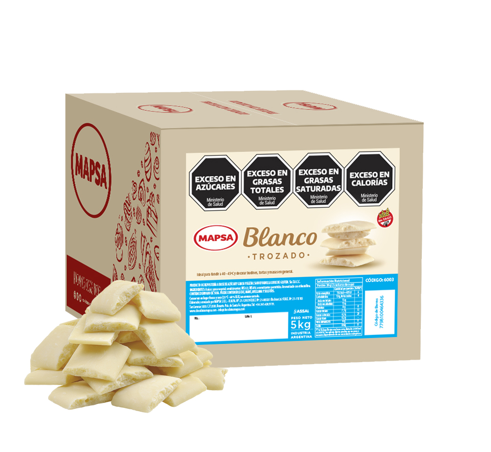 Trozado Blanco Mapsa - Baño De Repostería - Caja 5k