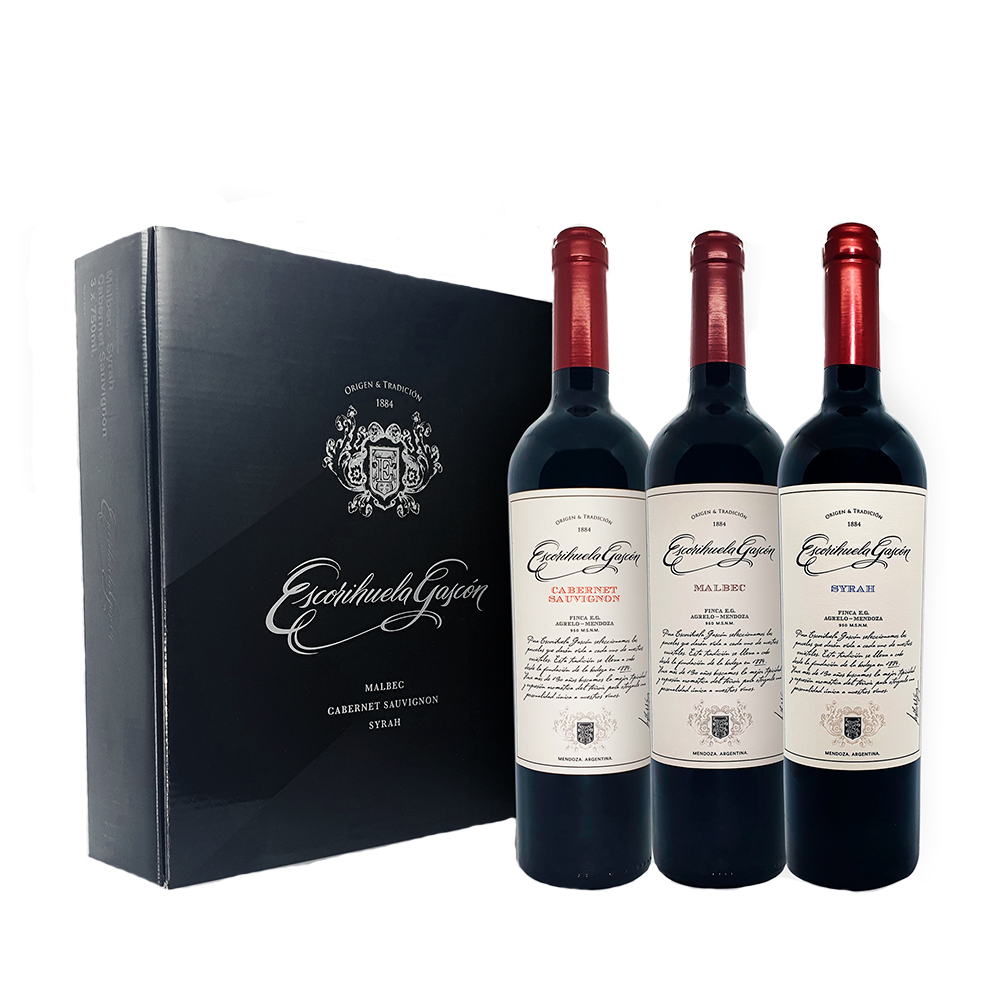 Escorihuela Gascon Estuche Black 3 Botellas 750c 
