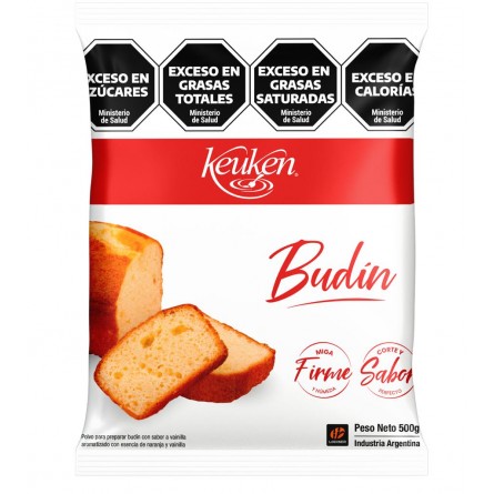 Keuken Premezcla Budin Bolsa 500g (Vainilla)