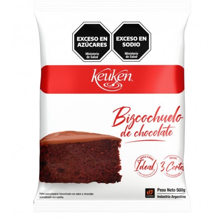 [PB01A] Keuken Premezcla Bizcochuelo Bolsa 500g (Chocolate)