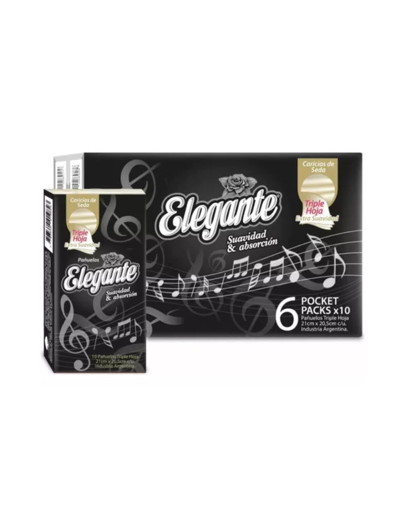 Pañuelo Elegante Triple hoja 27 pack x 6 pocket x 10u (982)