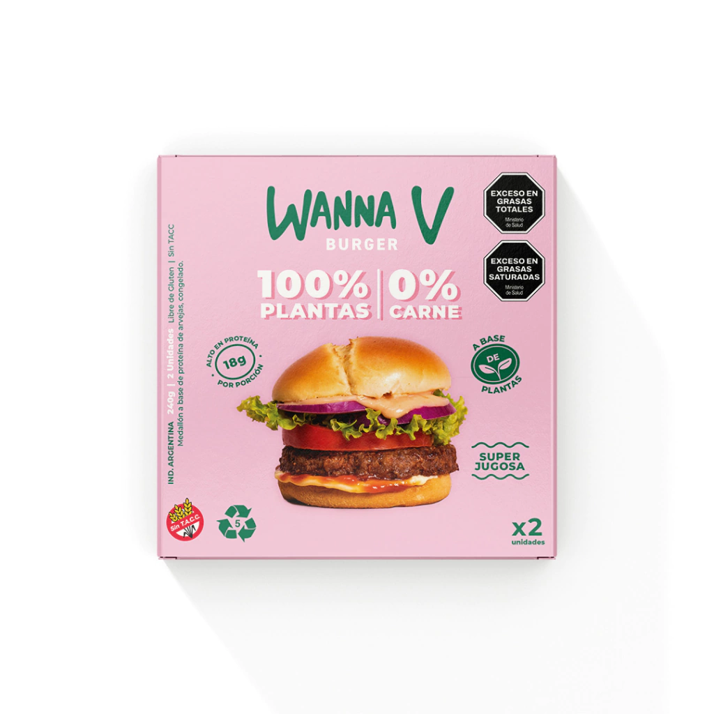 Wanna V - Hamburguesa - 2u x 240g
