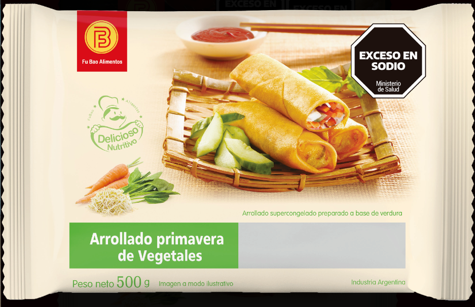 Fu Bao Arrollado - Vegetales 500g