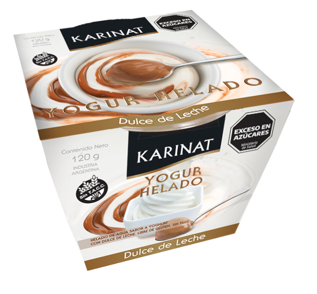 Karinat Yogur Helado - Dulce de Leche 120g