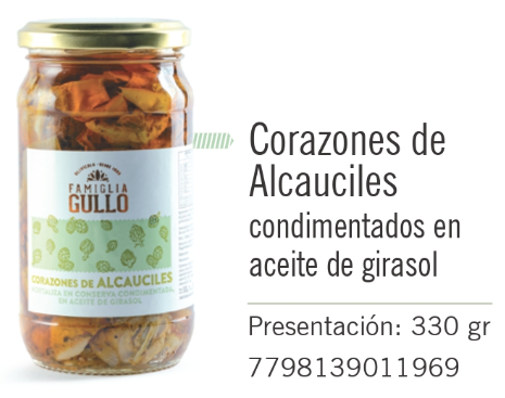 Gullo - Corazón Alcauciles - Frasco 330g