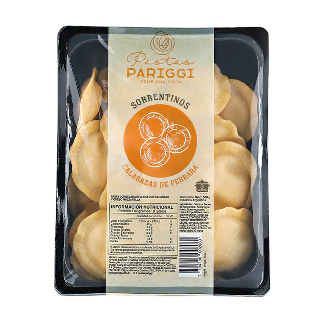 Pariggi Sorrrentinos Al Huevo - Calabaza 500g 