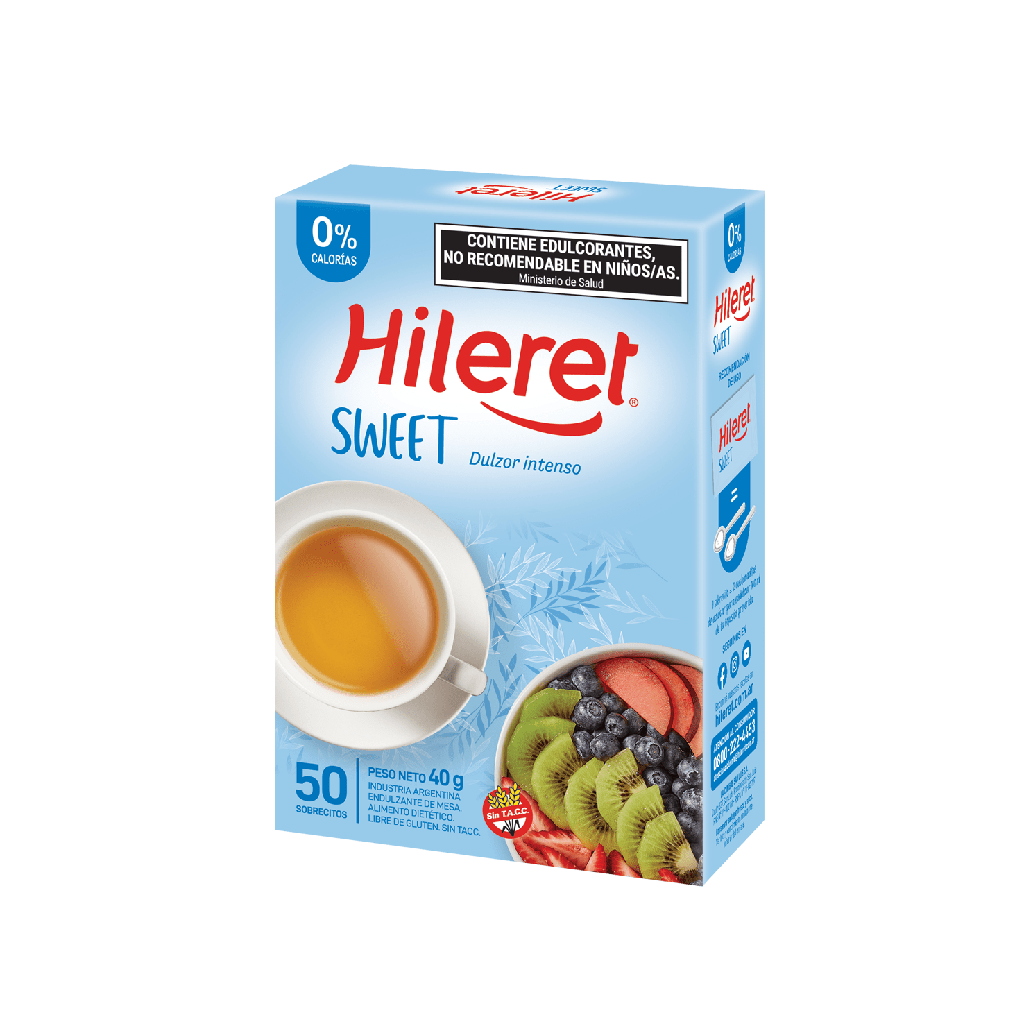 [002-101-2108] Hileret Sweet Ensobrado en Polvo 8 cajas x 50 sobres