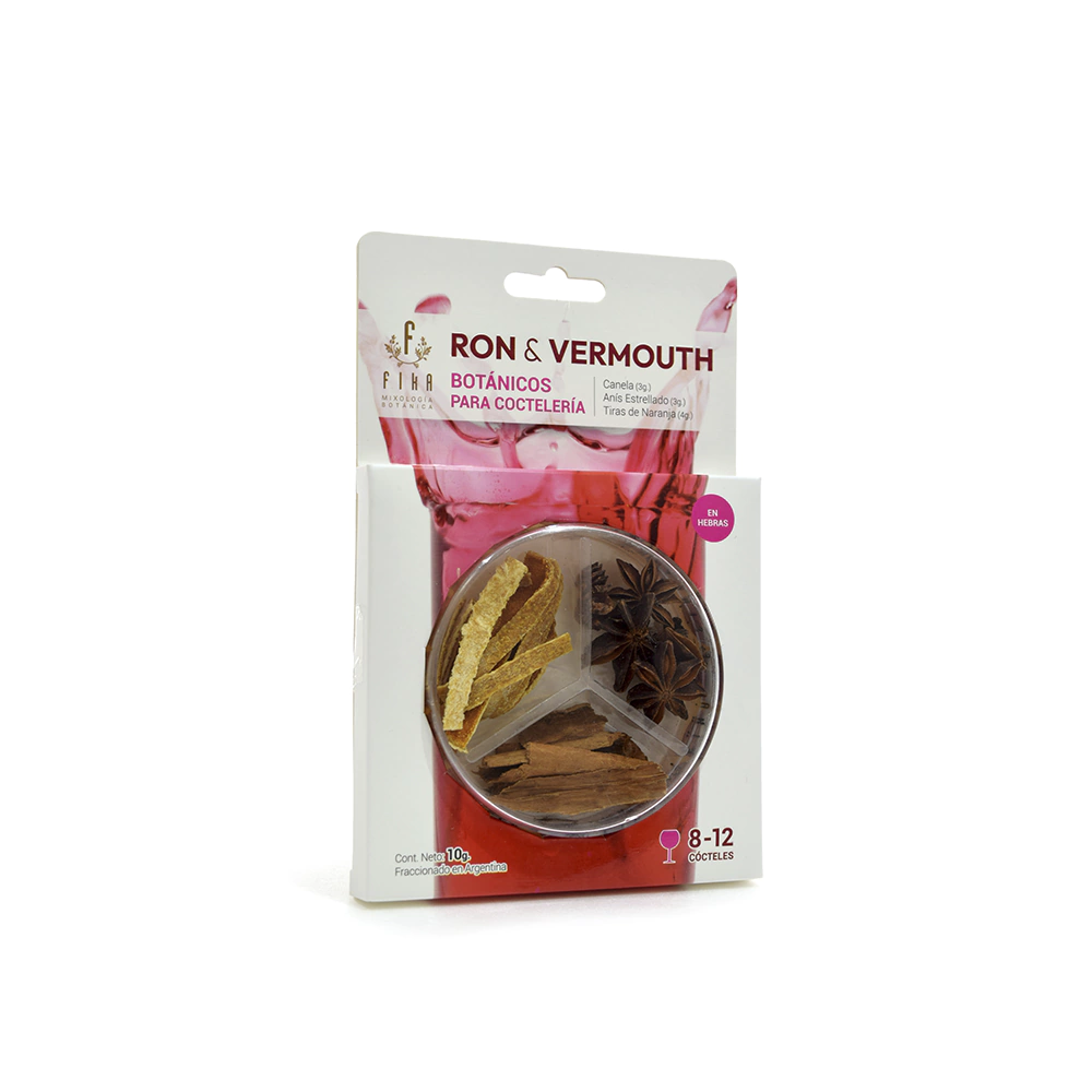 Fika - Pastillero Ron & Vermouth con Canela/Anis Estrellado/Tiras de Naranja 10g
