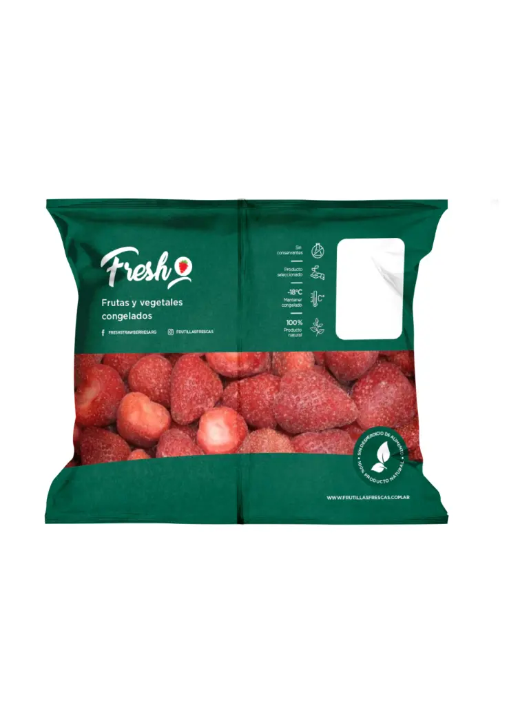 Fresh Fruta Congelada - Frutilla Mediana 1k