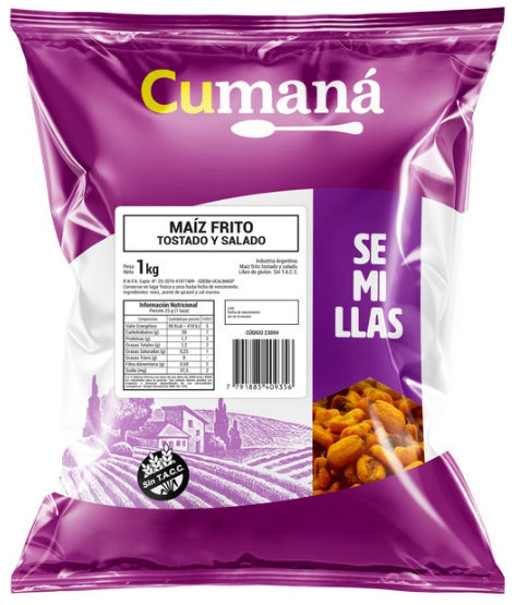 Cumana - Maiz Frito Tostado con sal 1K