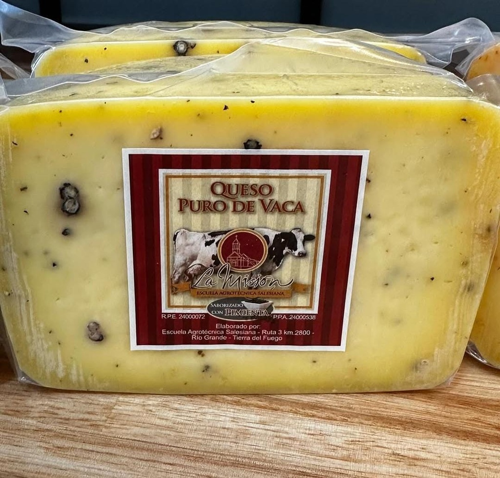 Queso La Mision Leche de Vaca con pimienta - 1k