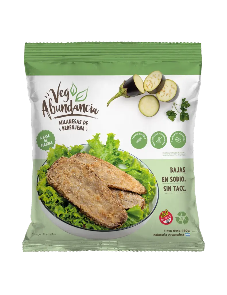 Veg Abundancia - Milanesas de Berenjenas 480g