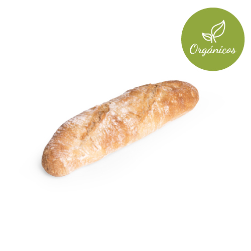 Pan Media Barra Rústica Organica - Precocido Sapore - Caja 50u