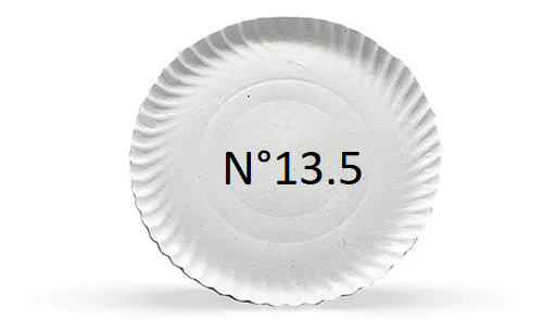 Bandeja Redonda Nº13.5 (Diam 23cm) - Cartón - 100u