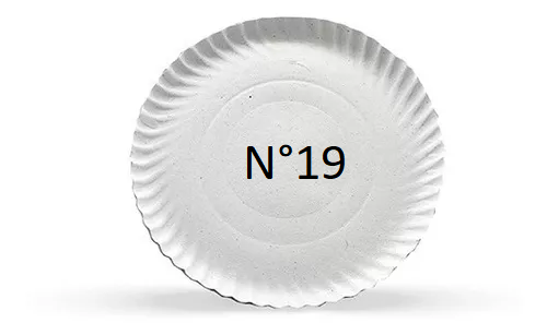 Bandeja Redonda Nº12 (Diam 19cm) - Cartón - 100u