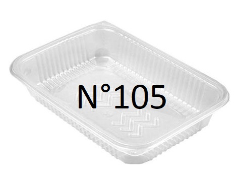 Bandeja 105 - Plástico PP - 100u