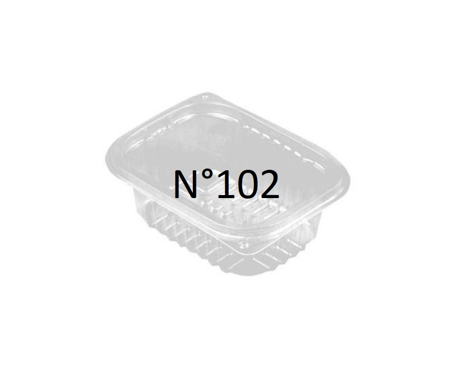 Bandeja 102 - Plástico PP - 100u 