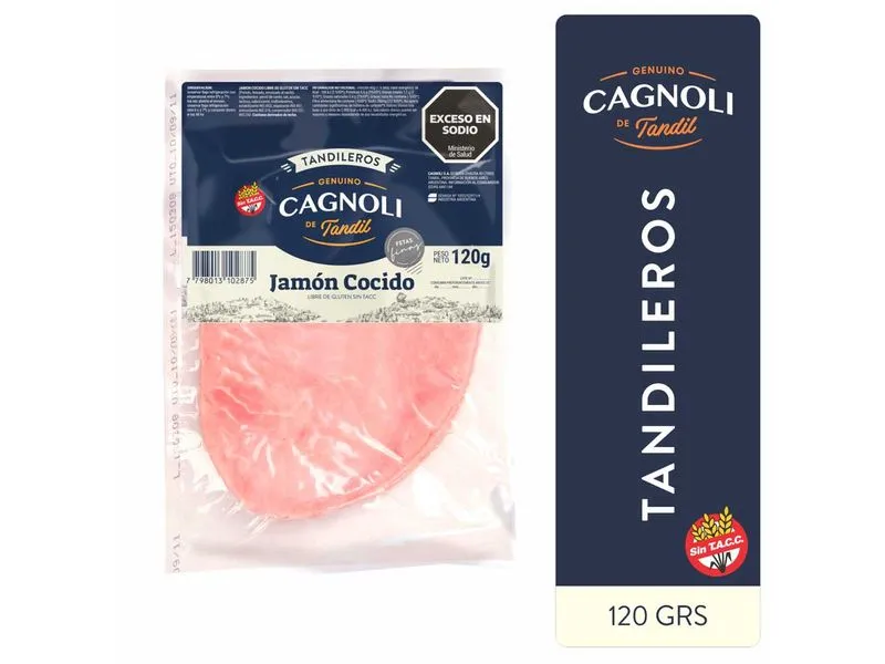 [COD 295] CAGNOLI Jamon Coccion Lenta feteado - 120g