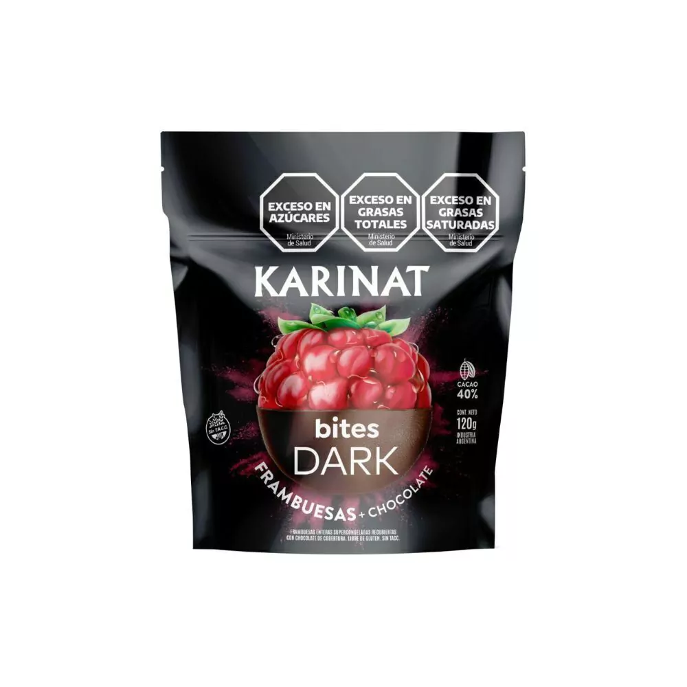 Karinat Dark Bites - Frambuesa 120g