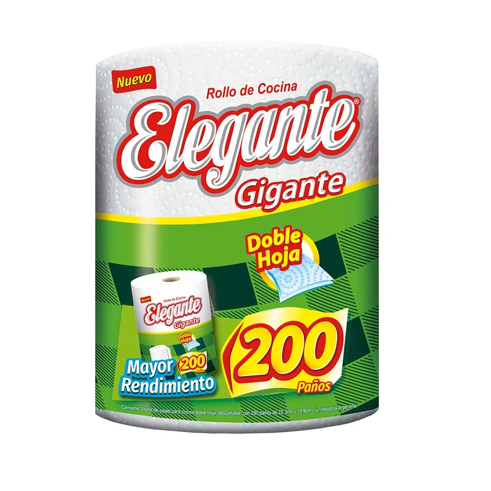Rollo de Cocina Gigante Elegante 200paños
