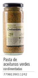 Gullo - Pasta de Aceitunas Verdes condimentadas- Frasco 180g 