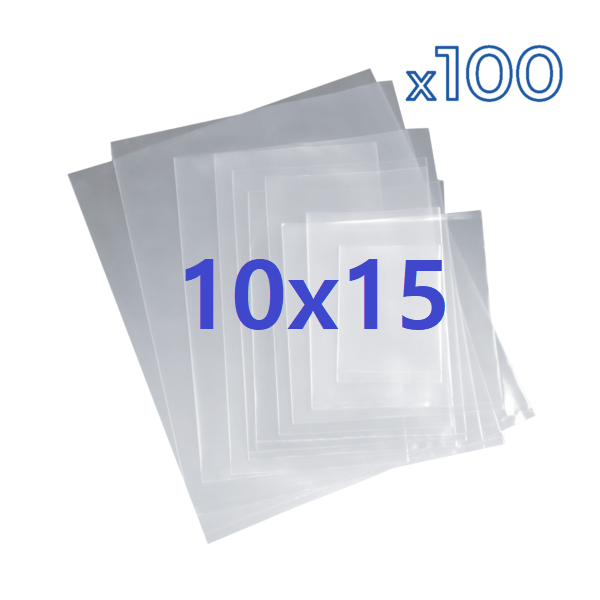 Bolsa POLIPROPILENO - Pack x100 Unidades - transparente 10*15cm