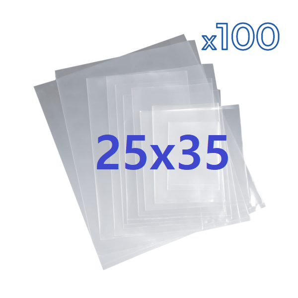 Bolsa POLIPROPILENO - Pack x100 Unidades - transparente 25*35cm