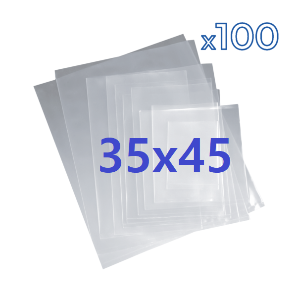 Bolsa POLIPROPILENO - Pack x100 Unidades - transparente 35*45cm