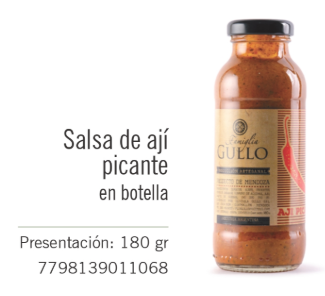 [1068] Gullo - Salsa de aji Picante - Frasco 180g