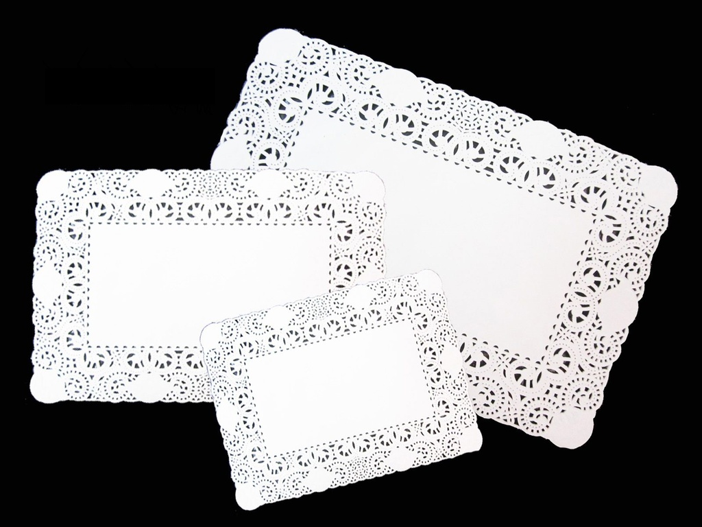 Blonda Papel Rectangular Blanca (31x37cm) x 100 unidad (copia)