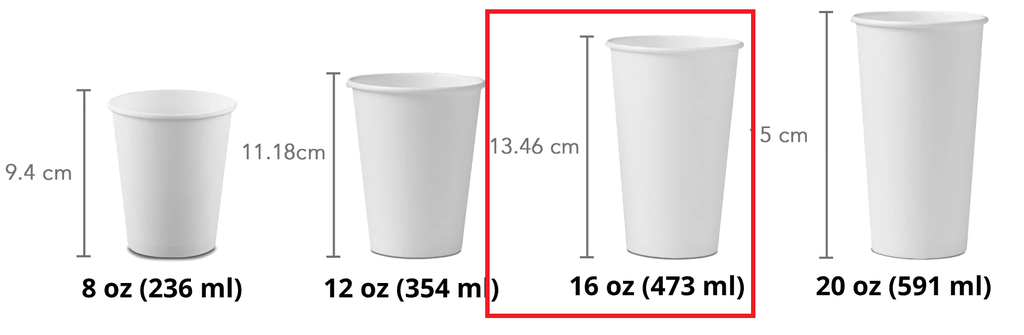 Vaso Café Polipapel 16 Oz/475cc Blanco x u.