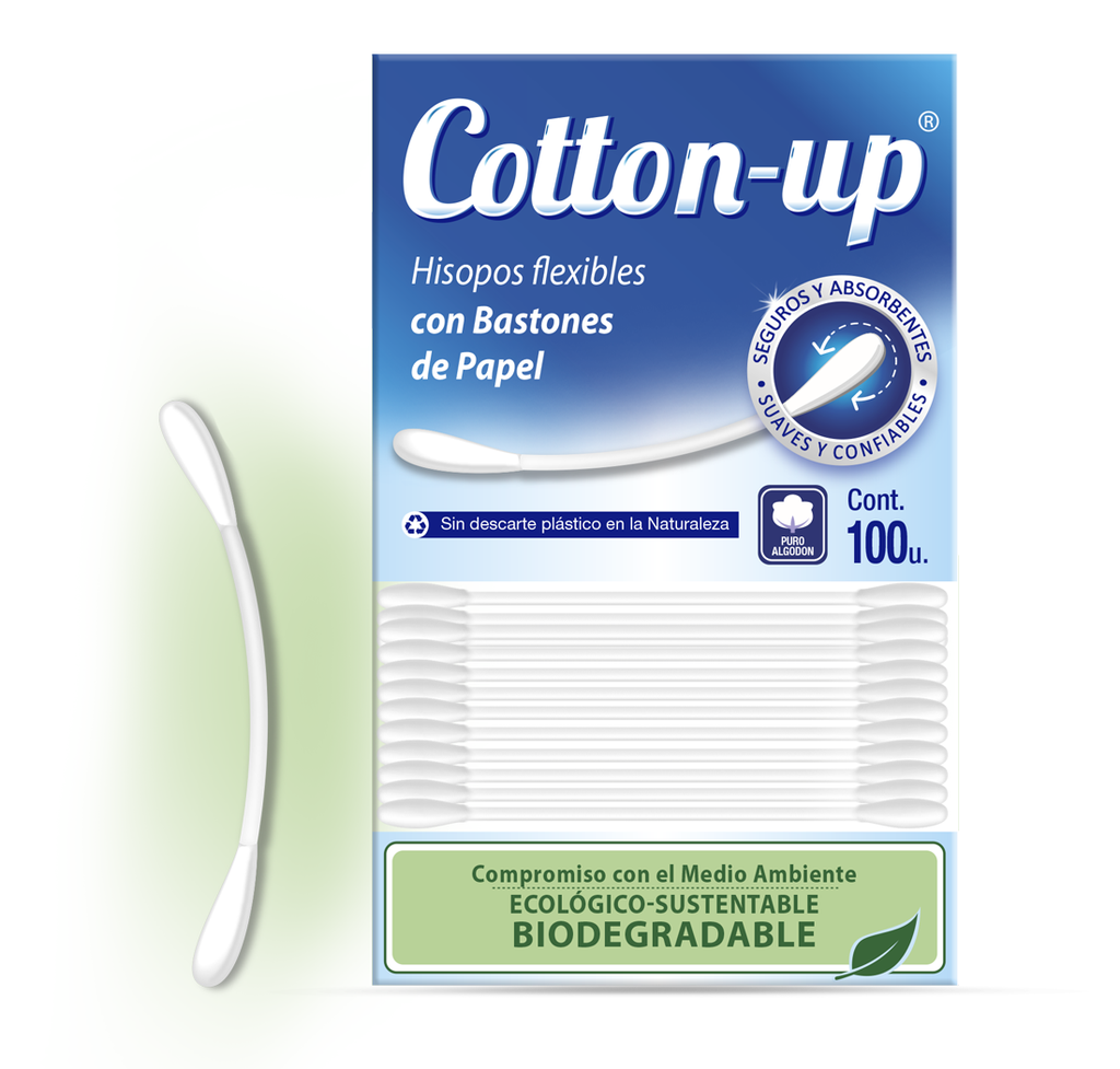 Hisopos Ecológicos de Papel Cotton Up x 100u