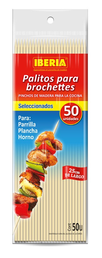 Pinchos Madera p/ Catering 15cm x 100u