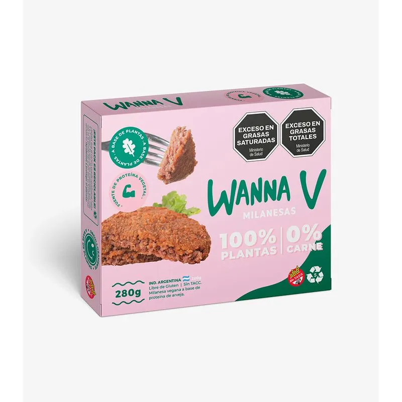 Wanna V - Milanesas de Carne 2u x 280gr