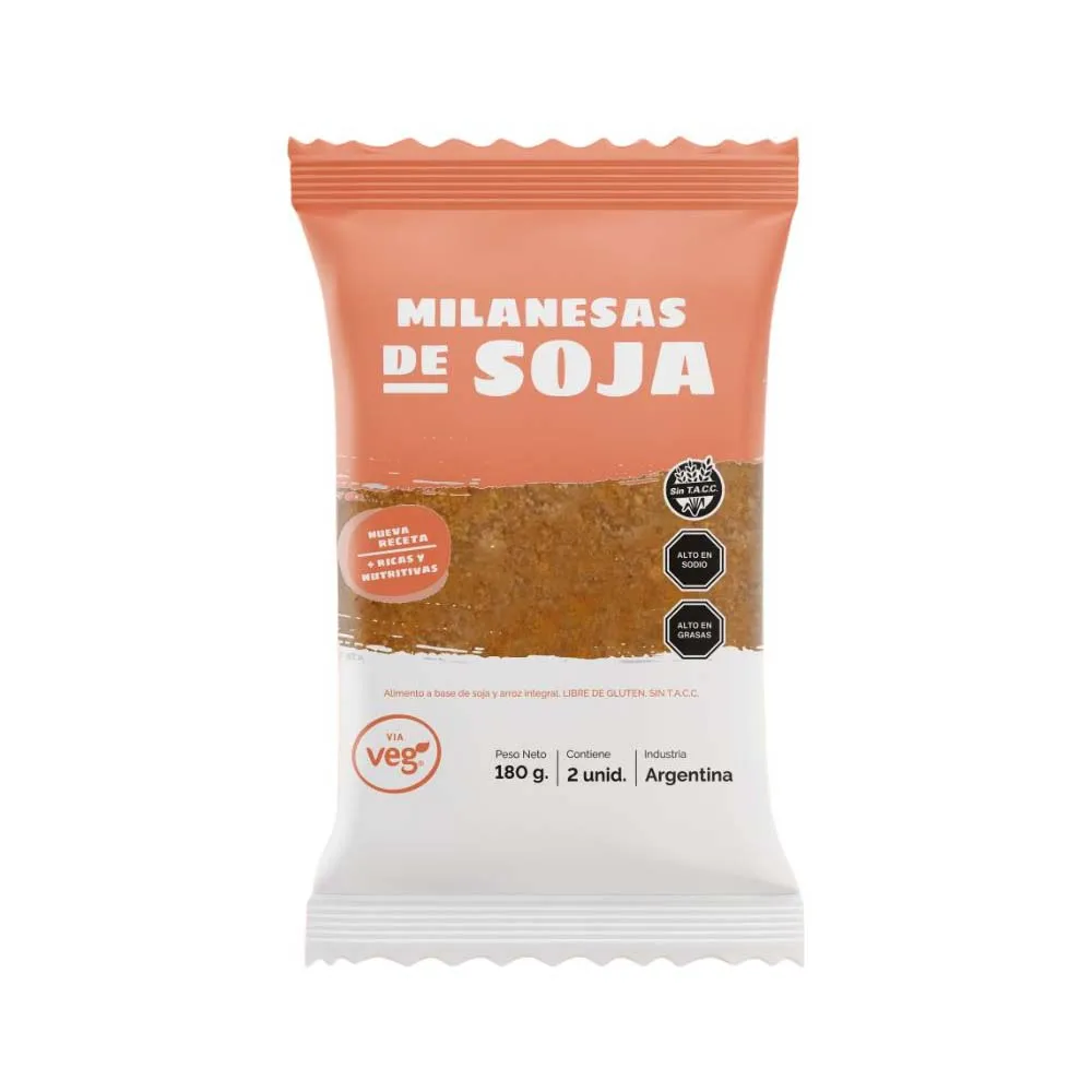 Via Veg - Milanesas de Soja 2u x 220gr - Sin Gluten